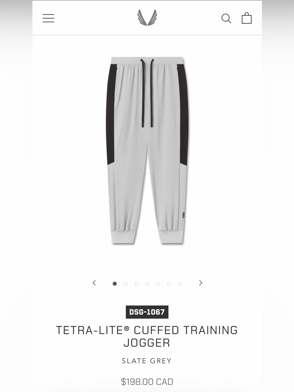 ASRV Tetra-Lite Cuffed Training Jogger - Slate Grey